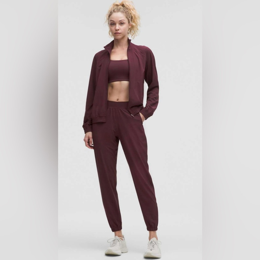 Lululemon NWT Adapted State Perforated High Rise Joggers Goodnight Plum Size 4